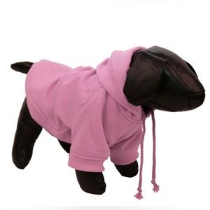 Premium plush hoodie extra small pink dog or cat